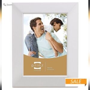 Prinz Dakota White Wood 4"x6" Photo Frame #213-546, New in Box